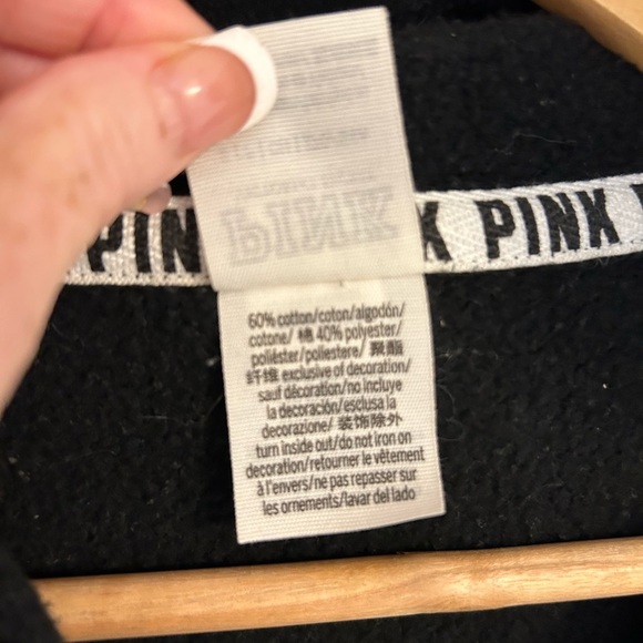 (SOLD)Vs PINK Full zip-up hoodie Sweatshirt, Size Small Women’s - Picture 6 of 7